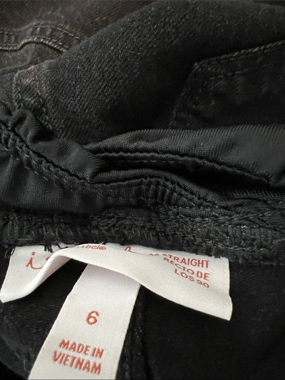Ingrid & Isabel Maternity Over The Belly 90’s Straight Cargo Jeans Size 6 NWOT - Picture 10 of 10